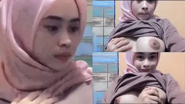 Ukhti Jilbab Pink Kirim Foto Dada Bulat Ke Pacar